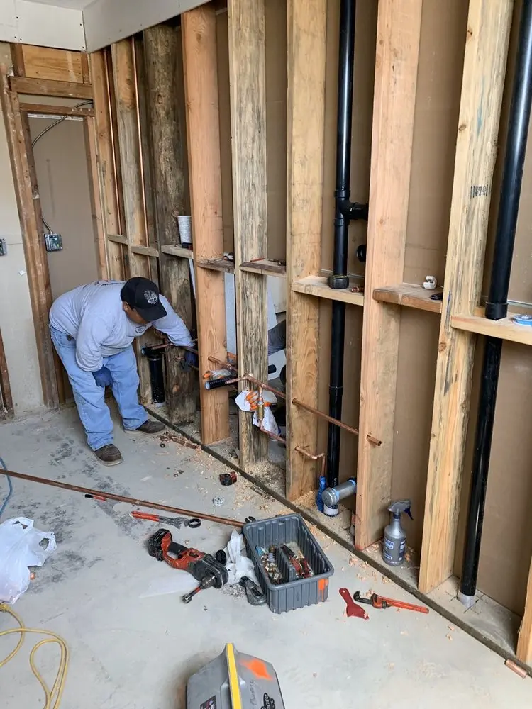 Commercial rough-in plumbing for Gas Line Repair in Mount Carmel Center